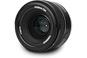 Objetivo Yongnuo YN-35mm F/2 para cámaras DSLR Nikon - Auto Enfoque AF/MF Blanco