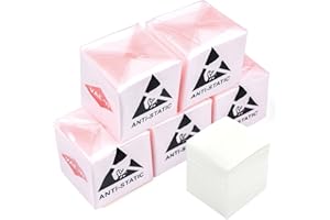 Elfcam® - Set di 750 carte 40 x 40 mm di pulizia della fibra ottica, per la decontaminazione della fibra nuda prima della giuntura e le estremità dei connettori in fibra ottica