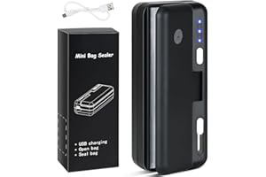 FORMIZON 2 in 1 Sigilla Sacchetti, 3 Modalità Mini Sigillatore, Sigillo Lungo, Magnetico Sigillatrice con Taglierina, Termosigillatrice Portatile, per Sacchetti Snack, Sacchetto di Trucioli