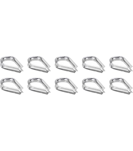 3/16" 5mm Aluminum Crimping Loop Sleeve Double Ferrule - View #7
