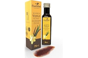 ‎POWERFABRIK EINFACH NATÜRLICH Vanille Extrakt ohne Alkohol | Bourbon Vanilleextrakt flüssig | 75ml | Mit ECHTEM Vanillemark aus Madagaskar | Vegan | Zum backen | 100% aus natürlichen Zutaten und echten Bourbon Vanilleschoten