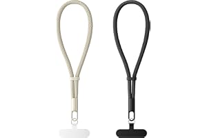 HOTUT 2-pack Justerbart Handledsband – Kort Mobilremsa Antiförlust Mobil Pendant för Nyckelband, Kompatibel med de flesta Mobiler och Fodral