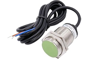 Heschen Sensor de proximidad inductivo PR30-10DO Tipo cilíndrico, detección de 10 mm, M30 redondo, 12-24 VDC 2 cables, blindado, NO (normalmente abierto) CE
