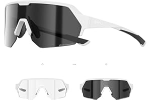 KAPVOE Gafas Deportivas Fotocromáticas hombre mujer con Protección UV400 Gafas para Ciclismo de Montaña Running MTB K360