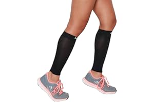 Miedziane rękawy uciskowe CALF COPPER HEAL (1 para) Odzyskiwanie nóg (L, BLACK)
