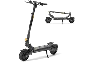 Ausom DT2 Pro Trottinette électrique Dual Motor 1100W*2, Trottinette électrique Pliante 115km Autonomie, Frein hydraulique E-ABS, Trotinette Électrique Adulte Tout Terrain Batterie 23.4Ah, 52V