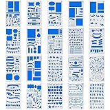 Bullet Journal Stencils 20 Pieces 4x7 Inch Plastic Planner Stencils Journal/Notebook/Diary/Scrapbook DIY Drawing Template Stencil