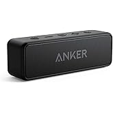 Anker soundcore 2 Cassa Bluetooth Portatile con Suono Stereo 12W, Bluetooth 5, BassUp, IPX7, 24h, Associazione Stereo WiFi, p