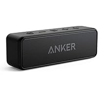 Speaker Bluetooth Portatile Anker SoundCore 2 con suono stereo 12W, Bluetooth 5, BassUp, impermeabile IPX7, 24h di autonomia,