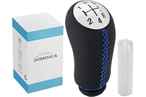 DOMENICA Schaltknauf Schalthebel Kompatibel für Renault Clio 3 Clio 4 Megane 2 Scenic 2 Laguna 2 Dacia Modus Kangoo (Blau)