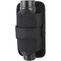 Etui Lampe De Poche Police Étui Lampe Torche Tactique - Nylon Résistant | 360° Rotatif | Pour Camping, Randonnée Sac Tactique
