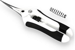 FYTO SNIP Curved Pro | Leichte und präzise Trimm- und Ernteschere | Gebogene Klingen | Rostfreier Edelstahl | inkl. Ersatzfeder