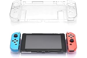 VXIWSCY Coque de Protection Transparente en TPU pour Nintendo Switch et Joy-Con – Étui Antichoc, Antirayures, Durable et Confortable, Facile à Installer, Idéal pour Une Utilisation Quotidienne et Intensive
