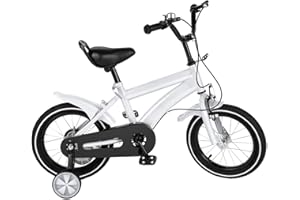 TESUGN Kinderfahrrad, 14 Zoll Kinderfahrrad mit Stützräder, Outdoor Sportlich Kinderfahrräder, Rotes Fahrrad für Mädchen und Jungen 3-8 Jahre und mehr