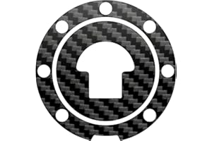 DualColorStampe Autocollant protection bouchon réservoir compatible avec HONDA CBR 600 600RR (2003-2007) carbone moto M0191 (Carbone noir)