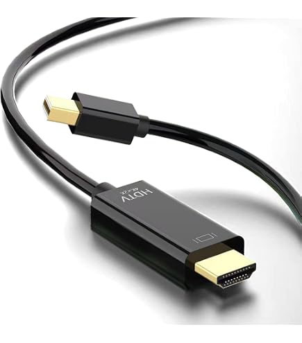 DisplayPort To Mini HDMI Cable 10FTeet, 4K DP To Mini HDMI Uni-Directional Cord, Supports 4K@30Hz, 2K@120Hz Video UHD, For AMD, NVIDIA, KYY,ARZOPA, VILVA,MNN, Portable Monitor