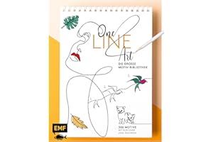 One Line Art – Die große Motiv-Bibliothek: Über 300 Motive mit nur einer Linie zeichnen: Natur, Tier, Mensch und vieles mehr