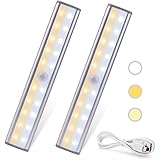 Luci Notturne a 20 Led Magnetica Auto Incolla Luce Armadio Automatico Led Con Sensore di Movimento Lampada Led Ricaricabile U