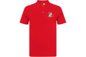 Sunderland AFC Mens Polo Shirt Crest Official Football Gift