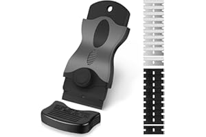 Ainiv Schaber Set, Stabiler Kochfeldschaber mit 20 Ersatz-Klingen, Schaber Küchenschaber Set, Kochfeldschaber, Reinigungsschaber, Herd Glasschaber, Herdschaber für Backofen, Glaskeramik