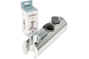 tecuro Uchwyt prysznicowy do drążka ściennego 18 mm chromowany