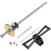 Dovetail Wheel Marking Tool Set, Inch and Millimeter Scale, Imperial Ruler (Gray)