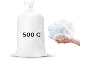 Caredeep Hollowfibre Stuffing - 500G Quality Grade for Filling Cushions, Pillows, Teddy Bear & Toy Stuffing 100% Hypoallergenic Machine Washable Polyester FillingWashable Polyester Filling.