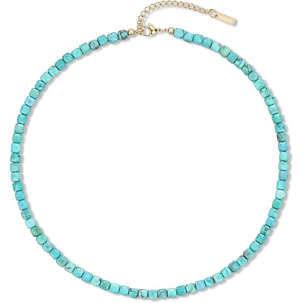 Taddart Minerals Aventurin Halskette - Grüner Edelstein 4mm Kugeln - Handgefertigt 45cm