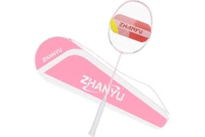 ZHANYU Badminton Rackets,Badminton Racquet,100% All Carbon Fiber One-Piece Molding Ultra Light 76g Offensive And Defensive Durable Training Racket,Including 1 Racket And 1 Ball Bag