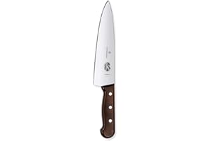 Victorinox Wood, Cuchillo para trinchar, Cuchillo de cocina, Filo recto, Hoja extra afilada, Acero inoxidable, Mango de madera