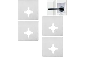 UFURMATE Stainless Steel Door Knobs Fixing Plates Self Adhesive Doorknobs Repair Plates Brushed Door Handle Fixing Brackets