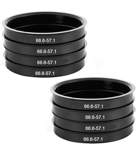 HASKYY Zentrierringe Aluminium 4 Stück - 67.1mm Außen 63.4mm Innen Für Verschiedene Felgen