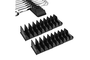 jinminamz 20 pezzi Organizzatore di Tornevis,Il porta attrezzi può contenere fino a 20 attrezzi. Il porta attrezzis è adatto per chiavi inglesi, cacciaviti e pinze (nero)