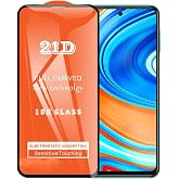 Bzontech Xiaomi Redmi Note 9 Pro ile Uyumlu Ekran Koruyucu 21D Tam Kaplayan