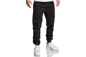 REPUBLIX Herren Jogger Cargo Chino Jeans Hose R7020