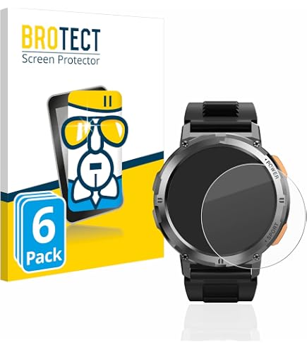 Displayschutzfolie Für KOSPET T2 Smartwatch – 9H Panzerglas, 3 Stück, Blasenfrei Angebracht