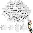 OLYCRAFT 150pcs Drop Shape Mirror Mosaic Tiles Small Tear Drop Mirror 25.5x12mm Mirror Drop Glass Mirror Tile 1.2mm Thick Non Adhesive Teardrop Shaped Craft Mirrors for Art Wall Door Home Decorations