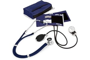 PRESTIGE MEDICAL NCD Medical Sprague Stéthoscope avec Tensiomètre + Trousse Assortie Marine