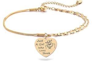 MELIX HOME Shrek Merch bransoletka prezenty dla dziewcząt kobiet BFF nastolatka córka Shrek Merchandise bransoletki prezent