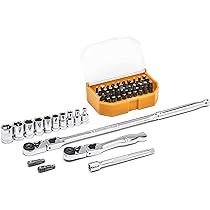 GearWrench Steckschlüssel Set – 3/8" Antrieb, 6-kant, Größen 2–7/16", Chrom-Molybdän