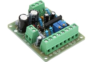 WALFRONT Scheda Driver VU Meter, Amplificatore di Potenza TA7318P DC 12V Amplificatore di Potenza VU Meter Driver Board DB Misuratore di Livello Audio