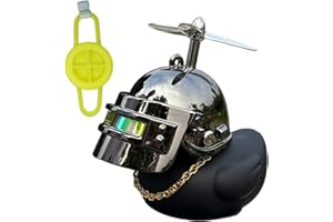 BAOQIFONG Motorrad Lenker Ente, Enten Armaturenbrett Ornament, Ente Mit Propellerhelm, Spielzeug Zum Entspannen Und Stressabbau, Für Auto, Motorrad, Fahrrad, Büro, Haus Dekoration