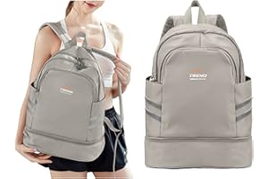 BJLFS Mochila de viaje grande para mujer, mochila plegable para ordenador portátil, impermeable, para deportes al aire libre, mochila escolar informal, bolsa de gimnasio con compartimento para zapatos