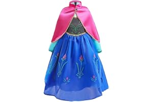 Lito Angels Ice Princess Costume, Birthday Theme Party Fancy Dress Up for Kids Girls, Age 2 to 9 Years