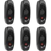 Aputue Işık Anahtarı - 6 Adet AC 250V 10A A&ccedil;ma/Kapama Kablolu Anahtar, LED G&ouml;stergeli, Masa Lambası, Yatak Başı Lambası, Masa