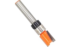 Akylin Pattern Flush Trim Router Bit 1/4 Inch Shank - Cut Dia 3/8", Cutting Length 1/2" , Pattern/Template Router Bit, Flush Cut Router Bit for Woodworking Trimming