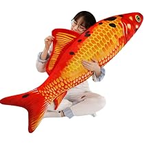 Oreiller Poisson Réaliste 40cm Hztyyier - Coussin Peluche Carpe Doux Et Créatif Pour Décoration Et Détente
