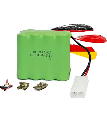 9,6V 2800mAh Ni-MH Akku Mit Tamiya KET Stecker – Für RC Panzer, Autos, Boote & Modellbau