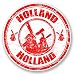Produktbild 2 x Holland Vinyl Aufkleber Aufkleber Laptop Reise Gepäck Auto Ipad Schild Fun # 6690 - 10cm/100mm Wide