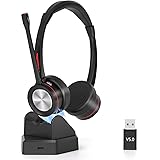 MAIRDI Cuffie Bluetooth Senza Fili, Cuffie Wireless con Microfono per PC Cellulare, 40 ore di Riproduzione On Ear Cuffie uffi